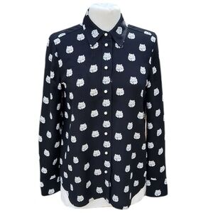 Kate Spade Cat Dot Blouse